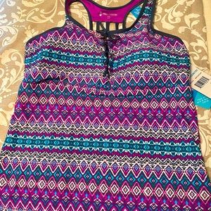 Free Country Swim Top Tankini XXL